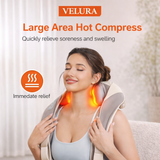 VELURA Shoulder & Neck Massager SRK-14 – Deep Kneading Shiatsu Massage with Heat Therapy