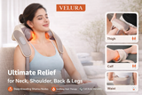 VELURA Shoulder & Neck Massager SRK-14 – Deep Kneading Shiatsu Massage with Heat Therapy