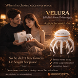 VELURA Jellyfish Head Massager SRK-8 – Electric Scalp Massager for Stress Relief & Deep Relaxation