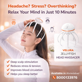 VELURA Jellyfish Head Massager SRK-8 – Electric Scalp Massager for Stress Relief & Deep Relaxation