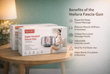 VELURA Eight Headed Fascia Gun SRK-12 – 8-Head Deep Tissue Percussion Muscle Massager